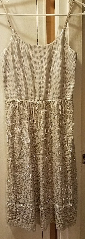 Express sequin dress comes with black cloth belt